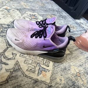 Nike Air Max 270 Lavender and Black Shoes